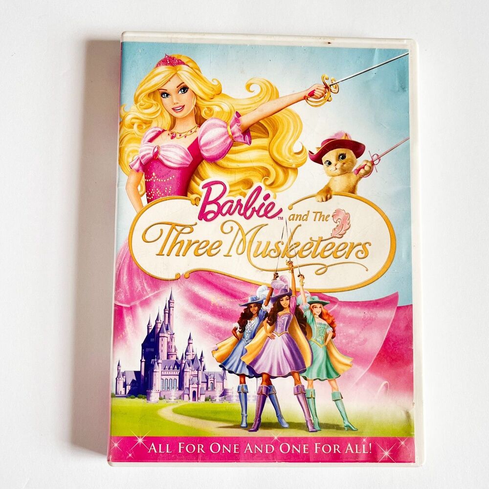 Barbie and the Three Musketeers DVD 2009 Mattel Rainmaker Animation Rare